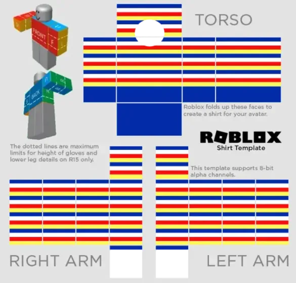 Image of Roblox Malaysian Flag Colors Sweater