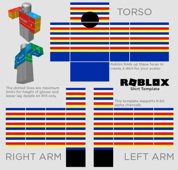 Image of Roblox Malaysian Flag Colors Sweater